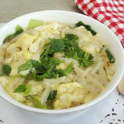 青菜鸡蛋烩饼的做法[图]