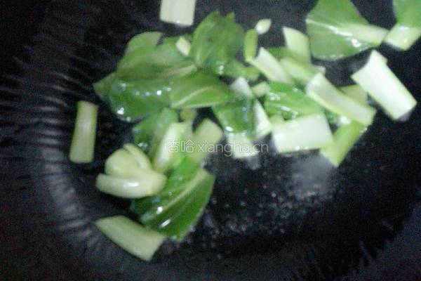 青菜鸡蛋烩饼的做法图解5