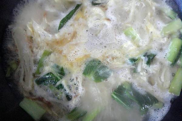 青菜鸡蛋烩饼的做法图解8