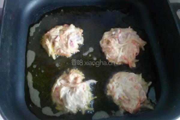 土豆胡萝卜饼的做法图解7
