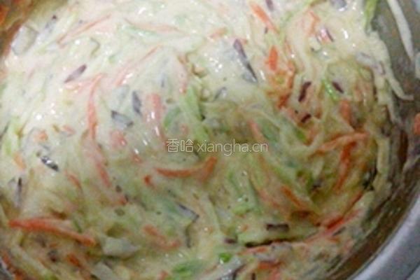 卡通蔬菜鸡蛋饼的做法图解3