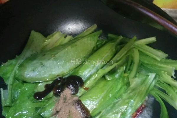 蒜蓉油麦菜的做法图解6