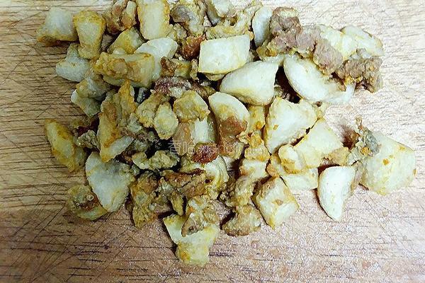 包菜油渣肉馅的做法图解4