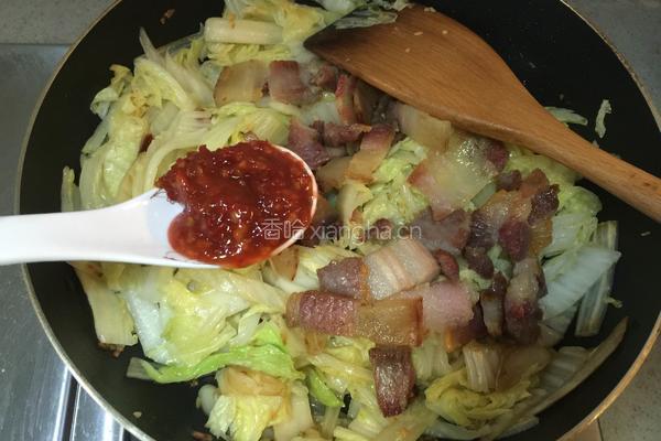 咸肉片炒白菜的做法图解9
