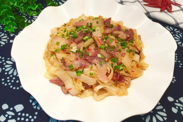 咸肉片炒白菜的做法图解10