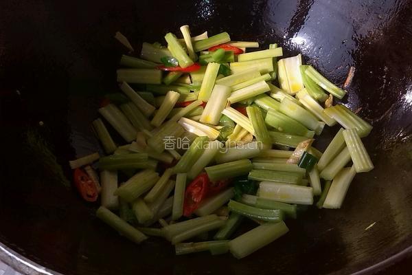 香辣西芹炒猪肉的做法图解8