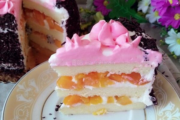 巧克力水果蛋糕的做法图解9