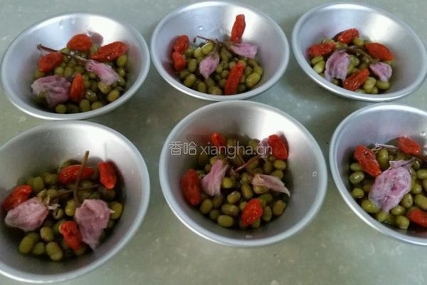 水晶绿豆双花糕的做法图解8