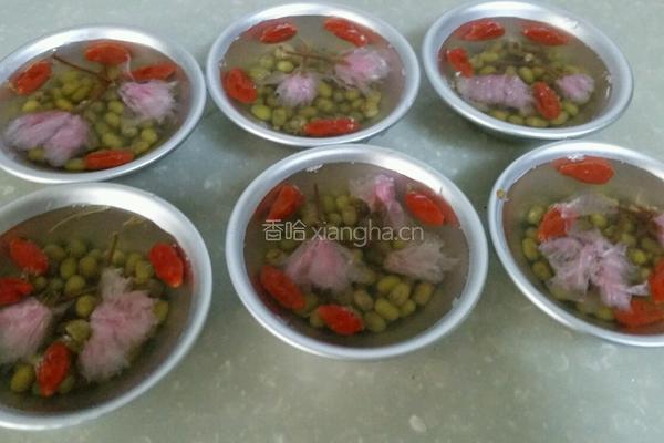 水晶绿豆双花糕的做法图解9
