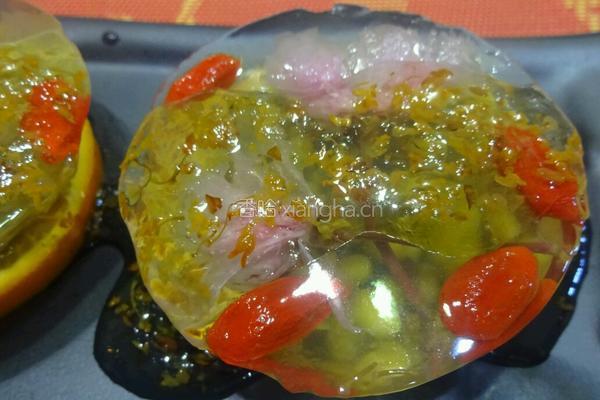 水晶绿豆双花糕的做法图解13