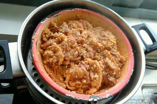 红薯粉蒸肉的做法图解7