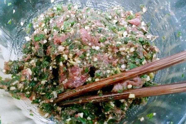 野猪肉荠菜馄饨的做法图解5