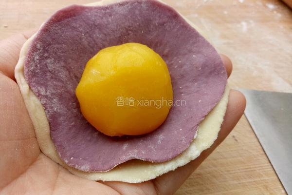 开口奶黄包的做法图解7