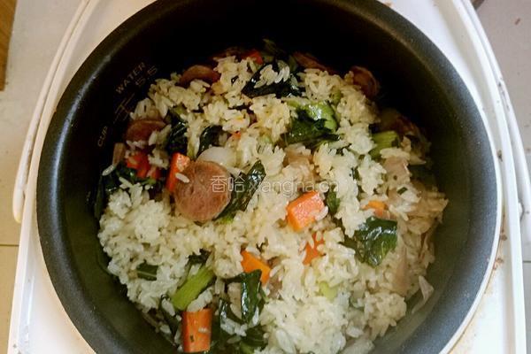 腊肠菜饭的做法图解5