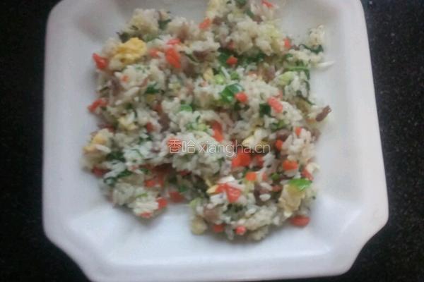 卤牛肉炒饭的做法图解9