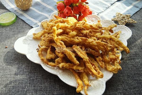 椒盐杏鲍菇的做法图解12