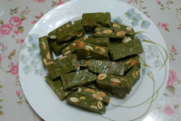 抹茶味坚果牛轧糖的做法图解10