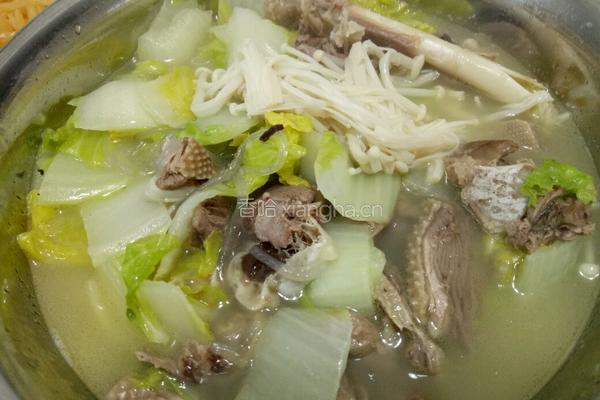盐水鹅白菜粉丝煲