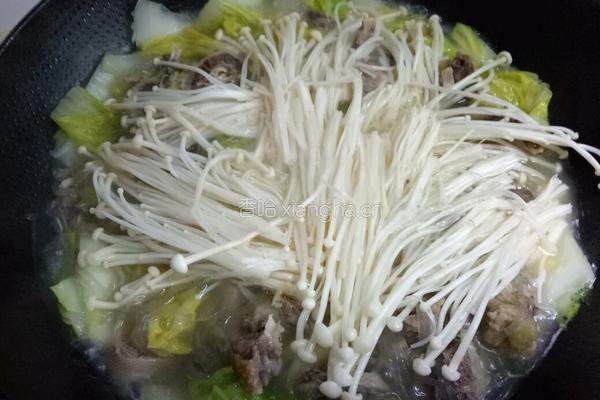 盐水鹅白菜粉丝煲的做法图解8
