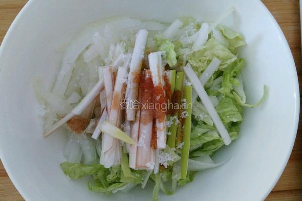 凉拌大白菜的做法图解4