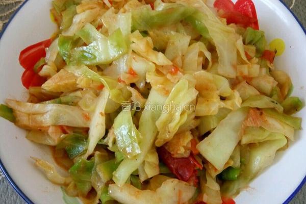 西红柿炒圆白菜的做法图解5