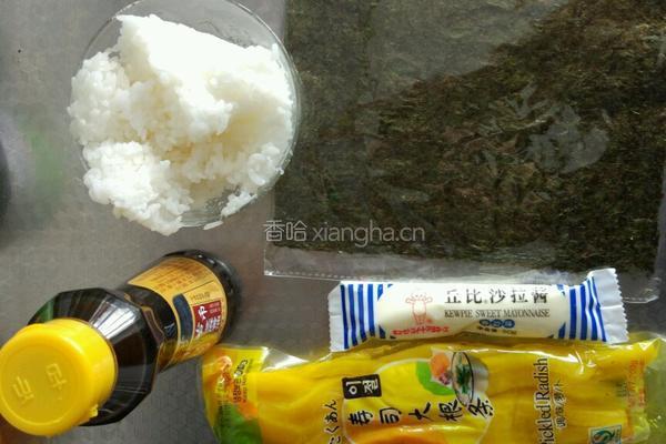 简易芝士紫菜卷的做法图解1