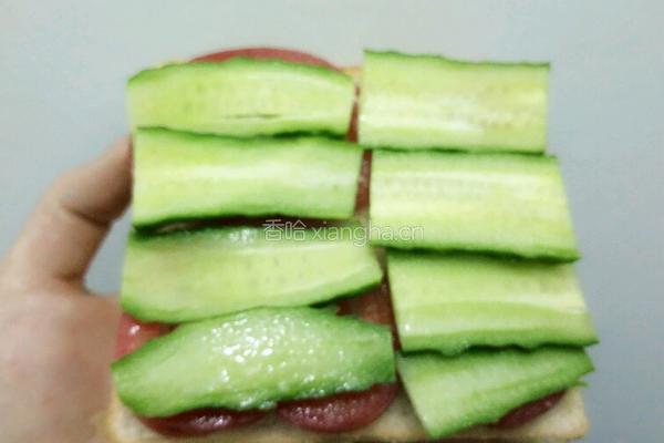 番茄沙拉三明治的做法图解4