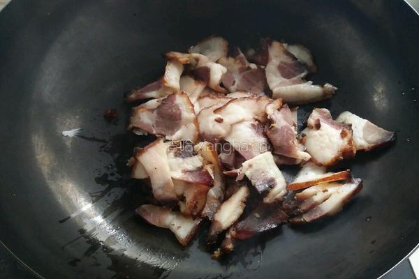 荷兰豆炒风干肉的做法图解4