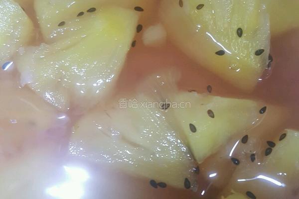 蜜糖菠萝配燕麦粥的做法图解5