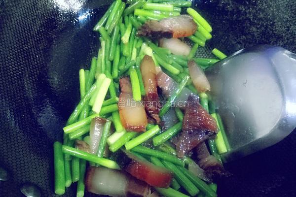 蒜薹炒酱油肉的做法图解4