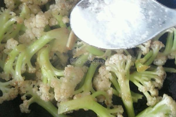 干煸豆豉菜花的做法图解5