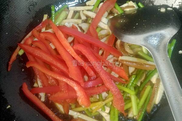 蒜苔炒豆干的做法图解6