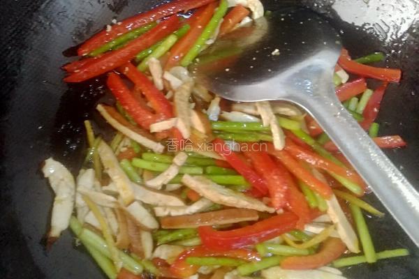 蒜苔炒豆干的做法图解7