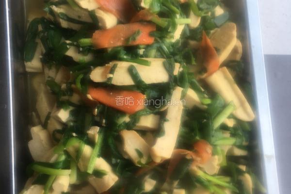 豆干炒韭菜的做法图解5