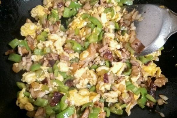 尖椒鸡蛋香菇卤的做法图解7