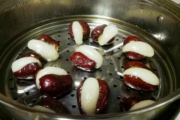 桂花糯米红枣的做法图解7