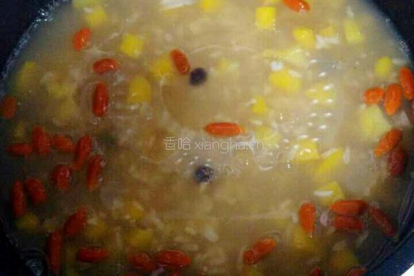 五彩开胃粥的做法图解4