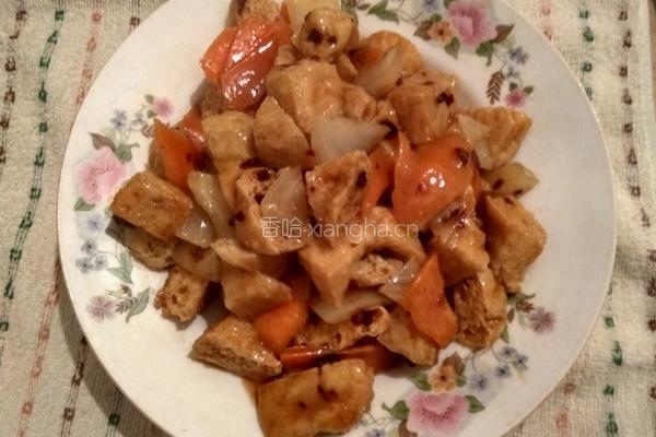 家庭小炒豆腐泡的做法图解7