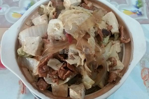 白菜粉条炖豆腐的做法图解11