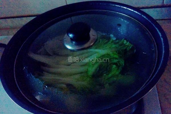 花式肉末淋白菜的做法图解2