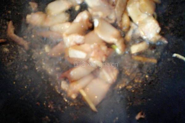 葱头炒五花肉的做法图解5