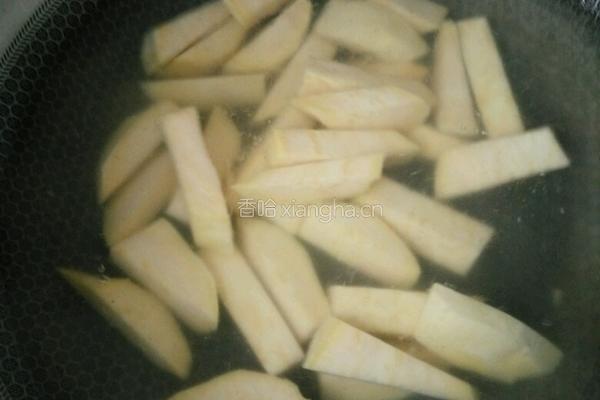 玉米甜薯条的做法图解3