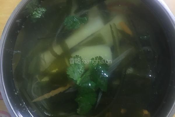 海带土豆汤的做法图解6