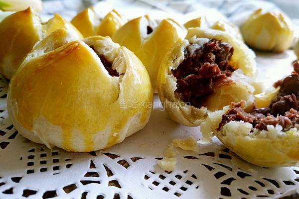豆沙馅开口酥的做法图解19