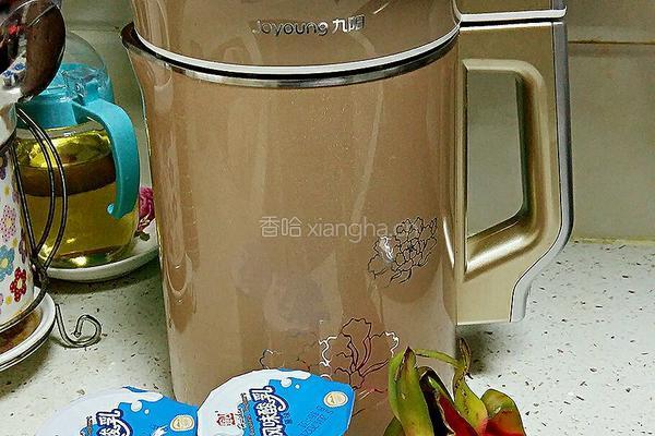 红心火龙果奶昔（豆浆机版）的做法图解1