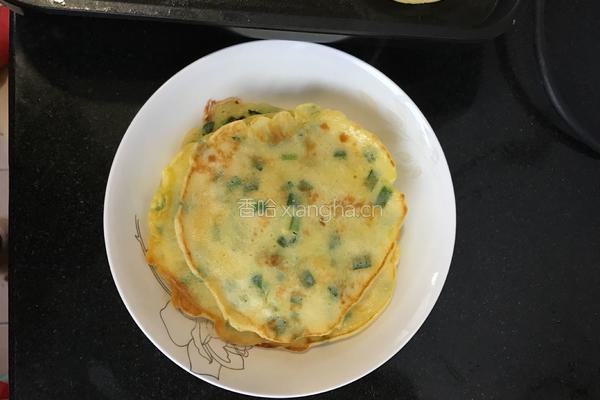 韭菜鸡蛋饼的做法图解4