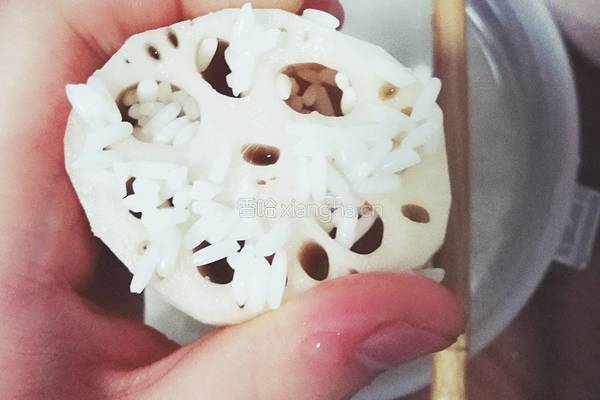 蜜汁糯米藕的做法图解2