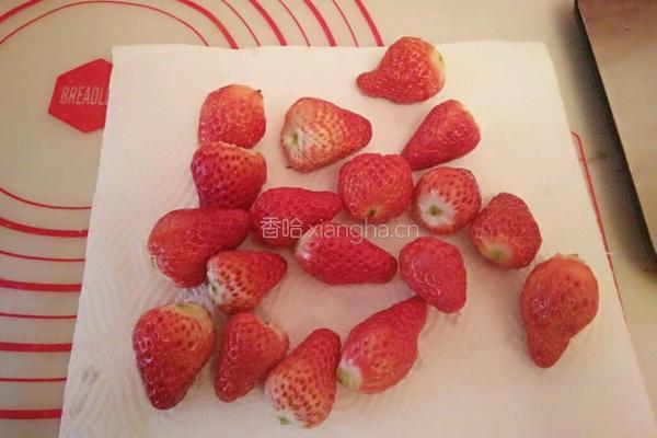 抹茶草莓大福的做法图解7
