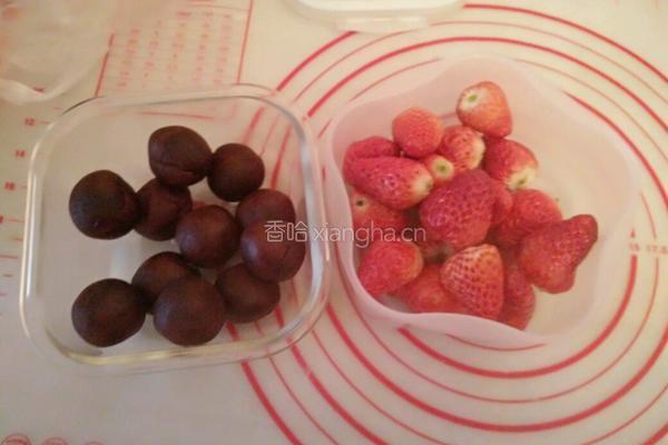 抹茶草莓大福的做法图解8
