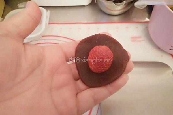 抹茶草莓大福的做法图解9